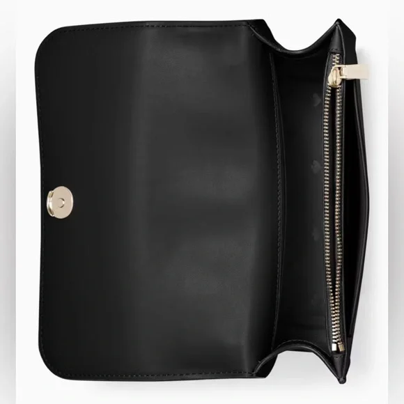 NWT Kate Spade Remi Flap Chain Crossbody Box Bag in Black - Picture 3 of 11